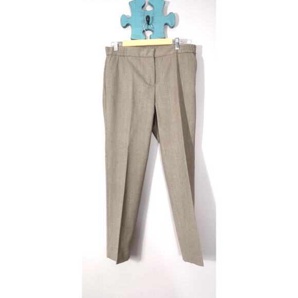 Talbots Womens Brown Italian Flannel Lined Trousers Slacks Pants Size 10 - Picture 5 of 13